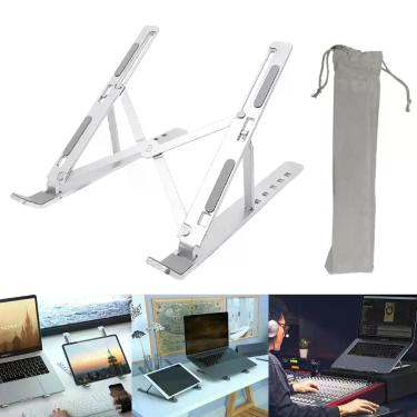 Imagem de Suporte Para Notebook Tablet Laptop Com 6 Alturas Ajustáveis Dobrável 
