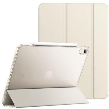 Imagem de JETech Capa para iPad Air 11 Polegadas M4/M3/M2 (2026/2025/2024), iPad Air 5/4 (10,9 Polegadas, Modelo 2022/2020), Capa Traseira Rígida com Suporte Fino (Estrela Branca)