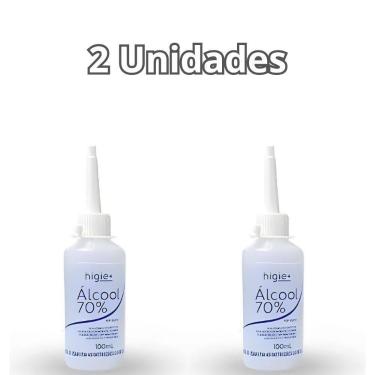 Imagem de Kit com 2 Unidades Álcool 70% Neutro Para Limpeza Higie + 100ml