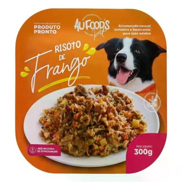 Imagem de Ração Úmida para Cães Aufood Risoto Frango Alimento Natural 300g 1 Unidade