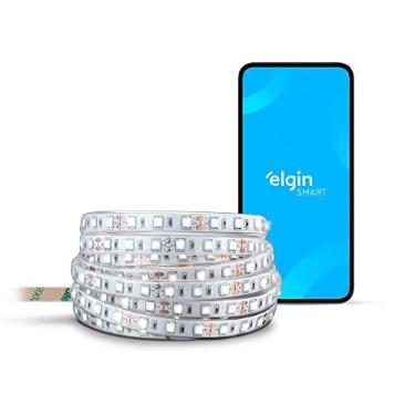 Imagem de Fita LED Smart Elgin RGB 5M Wifi Compatível com Alexa e Google Home