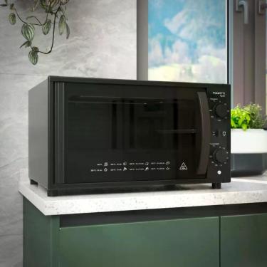 Imagem de Forno Elétrico de Bancada Fogatti Top 50 Black Aço Inox 50L Preto 110V
