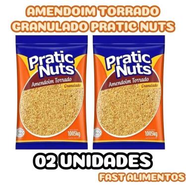 Imagem de Combo 2 amendoim granulado 1 kg pratic nuts