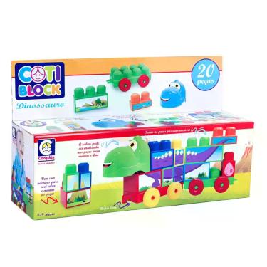 Imagem de Coti Block Dinossauro Brinquedo Montar Crie um mundo pré-histórico com