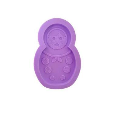 Imagem de R258 Molde de silicone matrioska boneca russa chaveiro resina - confei