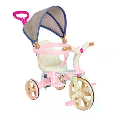 Imagem de Carrinho Infantil 2 em 1 Passeio e Pedal Com Capota Ciclito Calesita C