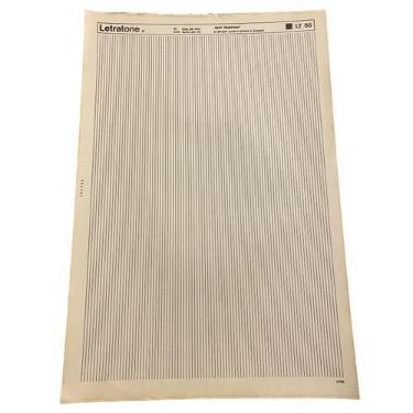 Imagem de Letraset Letratone Folha 25 X 38cm Retícula Adesiva LT65