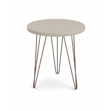 Imagem de Mesa Lateral Redonda Evolution Off White 48 cm