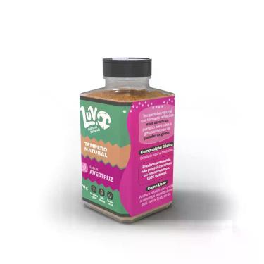 Imagem de Saborizante Natural Luv Avestruz 70g para Cães e Gatos  Topper para Ra