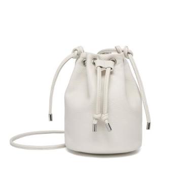 Imagem de YONBEN Bolsa tiracolo preta com cordão e tecido de nylon, bolsa organizadora de grande capacidade com ferragens douradas, Pu/Bege