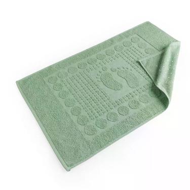 Imagem de Toalha De Piso Wave Gramatura 700g/m² Antiderrapante 01 Peça 100% Algodão - Pistache