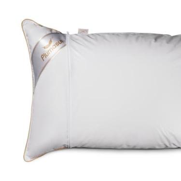 Imagem de Plumasul Capa Protetora para Travesseiro Poliuretano 100% Impermeável 50x70cm Cor Branco