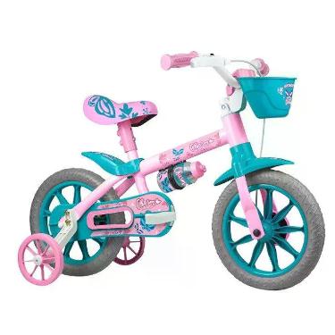 Imagem de Bicicleta Aro 12 Charm Nathor a Partir de 3 Anos com Rodinhas, 12, Ros