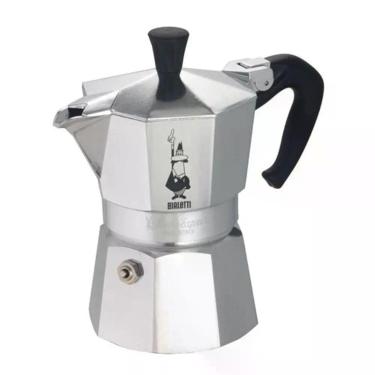 Imagem de Cafeteira Nuova Moka Express 6 Xícaras em Alumínio com Válvula de Segurança para Café Expresso Prata Bialetti