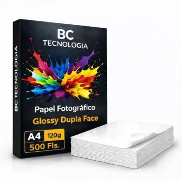 Imagem de Papel Fotográfico Dupla Face 120g Glossy A4 Prova Dágua 500 Folhas - B