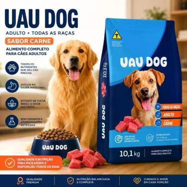 Imagem de Ração Uau Dog Adultos Todas as Raças Sabor Carne 10,1kg - Meu Cão