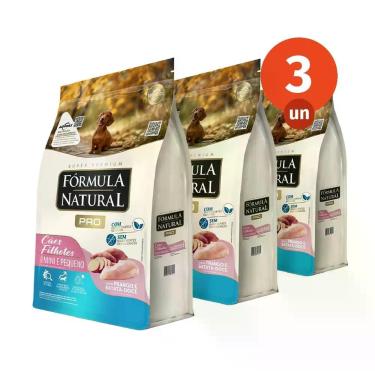 Imagem de Kit 3 Ração Fórmula Natural Pro Cães Filhotes Porte Mini e Pequeno 2,5