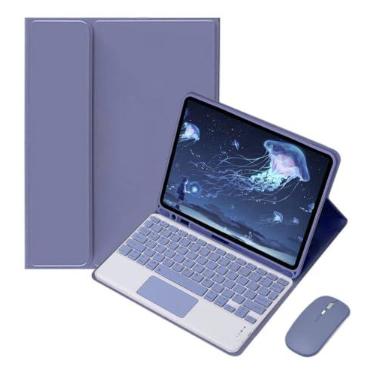 Imagem de Kit Capa para Samsung S6 Lite 10.4 Polegadas: Capa para Tablet + Teclado Removível + Mouse