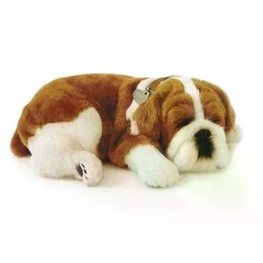 Imagem de Brinquedo De Pelúcia Que Respira Perfect Petzzz Acompanha Pilha Buldog
