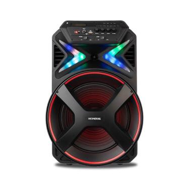 Imagem de Caixa Amplificada Connect Lights Mondial Bivolt 400W RMS Preto/Vermelh
