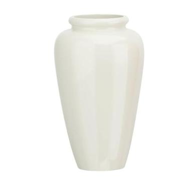 Imagem de Vaso Fibra De Vidro Cachepot Tipo Vietnamita Vitrificado Grande 84CM (Off White)