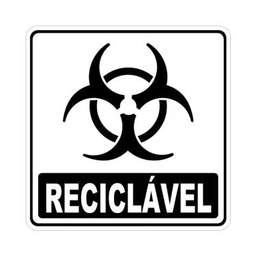 Imagem de Adesivo Lixo Infectante1 Unidade 10cmx10cm Nome Do Desenho Infectante