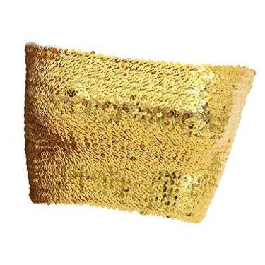 Imagem de Esquirla Sutiã de Lantejoulas Moda de Tórax E Sutiã Recortado Tops Dancewear, Dourado