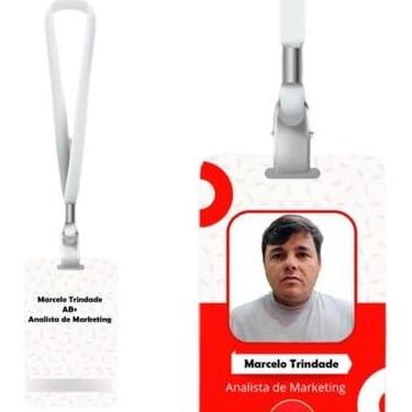 Imagem de Crachá De Pvc Personalizado - Frente E Verso + Cordão+ Arte