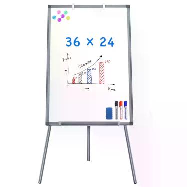 Imagem de Quadro Branco Cavalete maxtek Magnético Ajustável 91x61 cm
