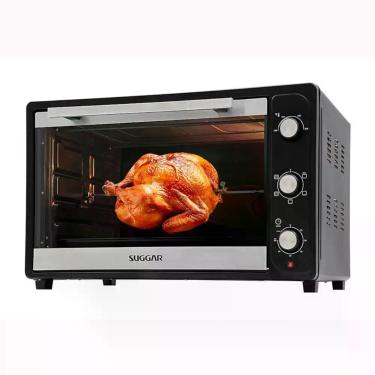 Imagem de Forno Elétrico de Bancada Suggar FE6602PT 66L 2200W com Grill Espeto Giratório Luz Interna Preto 220V