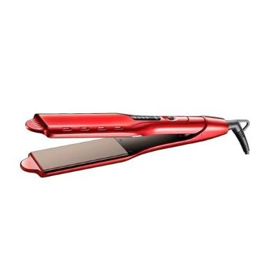 Imagem de Prancha Chapinha de Cerâmica 110V 45W Profissional com Controle de Temperatura - Chapa Alisadora para Cabelo Vermelho