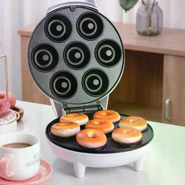 Imagem de Mini Máquina Donuts Antiaderente Ideal Fazer Sobremesas 110V - Bellato