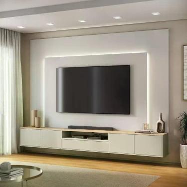 Imagem de Rack com Painel para TV até 85 Polegadas com LED 100% MDF 270CMX200CM 