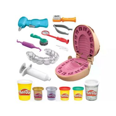 Imagem de Massinha Play-Doh Brincando de Dentista Hasbro - com Acessórios