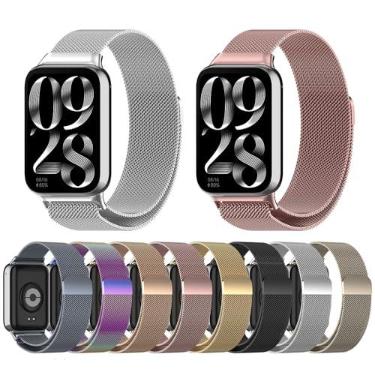 Imagem de Pulseira de relógio empresarial para Xiaomi band 8 Pro, acessórios de relógio inteligente (prata)