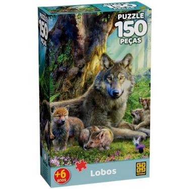Imagem de GROW - Quebra-Cabeça 150 Peças Lobos - A partir de 6 anos