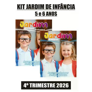 Imagem de KIT REVISTAS EBD JARDIM DE INFÂNCIA (5 e 6 Anos) CPAD - 1 ALUNO + 1 PR