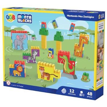 Imagem de GGB Brinquedo Blocos de Montar Montando Meu Zoológico