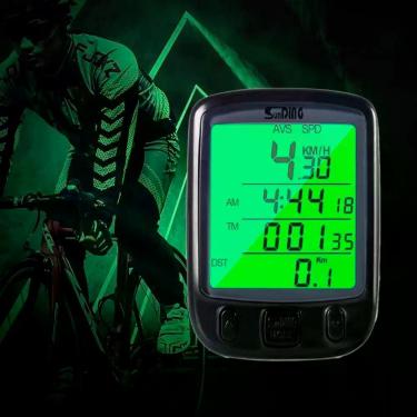 Imagem de Ciclocomputador de Bicicleta com Display Claro e Luz Noturna LED - BEL
