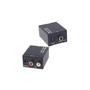 Imagem de Conversor de Áudio Ótico para Analógico Estéreo Grupo MXT para TV e Computador com DAC LPCM 24BIT 2 Canais e Entradas