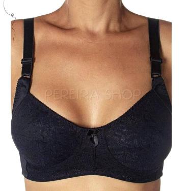 Imagem de Sutiã Soutien Plus Size Alta Sustentação Reforçado Sem Bojo Detalhes e