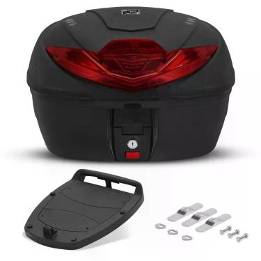 Imagem de Baú de Moto Smartbox 4 Universal para Viagem 35 Litros Pro Tork , VERM