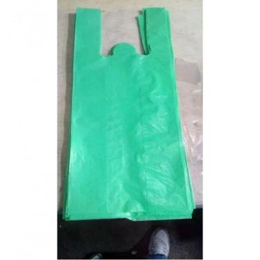 Imagem de Sacola Plástica Reciclada Pacotes com 2,5KG Grossa para Produtos Pesados com Boa Qualidade de Fechamento Preto Higipack