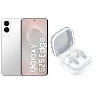 Imagem de Smartphone Samsung Galaxy S25 Edge 512GB Titânio - Prata 5G + Fone de 