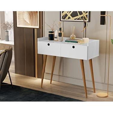 Imagem de Aparador Sala Pés Palito Estilo Retrô 2 Portas Condessa Branco - JM Casa dos Móveis