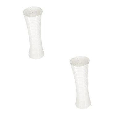 Imagem de OSALADI 2 Unidades Abajur Luminária De Chão Sombra De Luz De Chão Tampas De Lâmpadas Luminárias De Chão Luminária De Chão Moderna Lâmpada Rgb Antiquado Papel Capa Protetora Branco