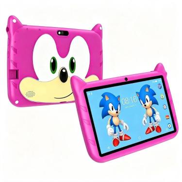 Imagem de Tablet Sonic Rosa Android WiFi Tela 7 Pol Infantil - GBG STORE