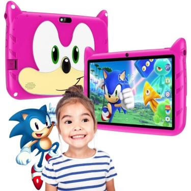 Imagem de Tablet Infantil Sonic 8 Polegadas Android Educativo Controle Parental 