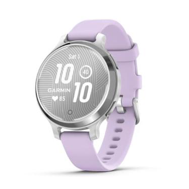 Imagem de Garmin Relógio Lily 2 Active Prata com Roxo 38mm com Monitor de Atividades