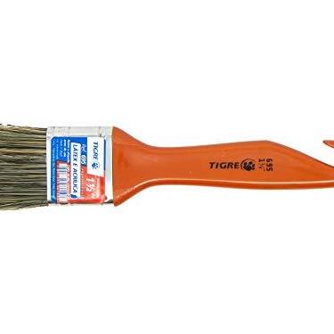 Imagem de Trincha Econômica Media Cerda Gris, Tigre 60695006, Laranja, 1.1/2"